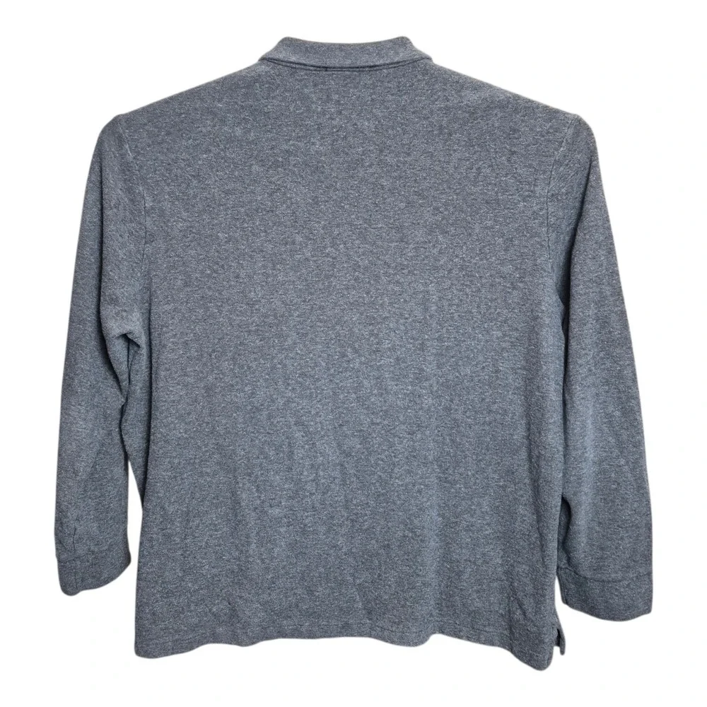 Polo Ralph Lauren Men's XXL Gray 1/4 Zip Pullover‎ Long Sleeve Shirt